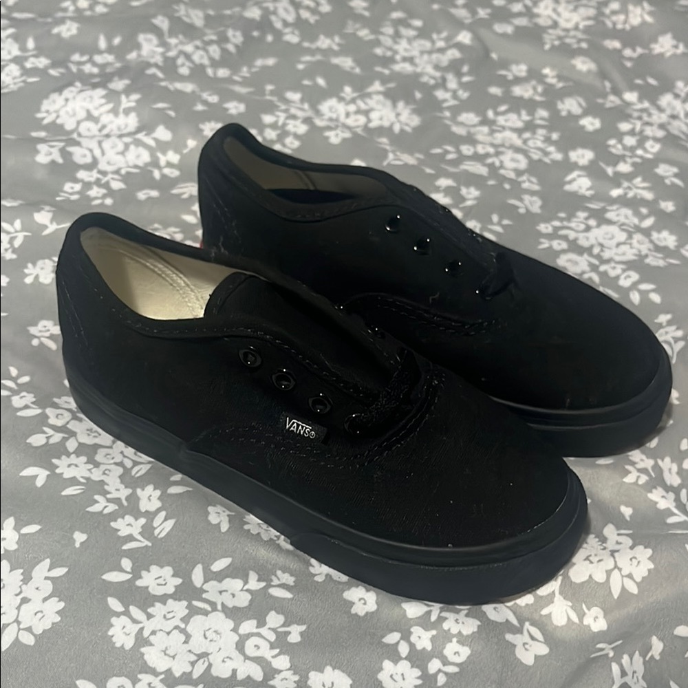 Vans All-Black Canvas Shoes